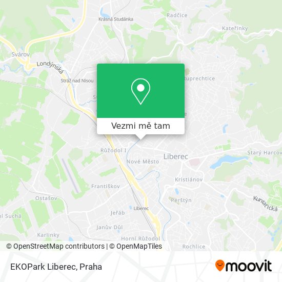 EKOPark Liberec mapa