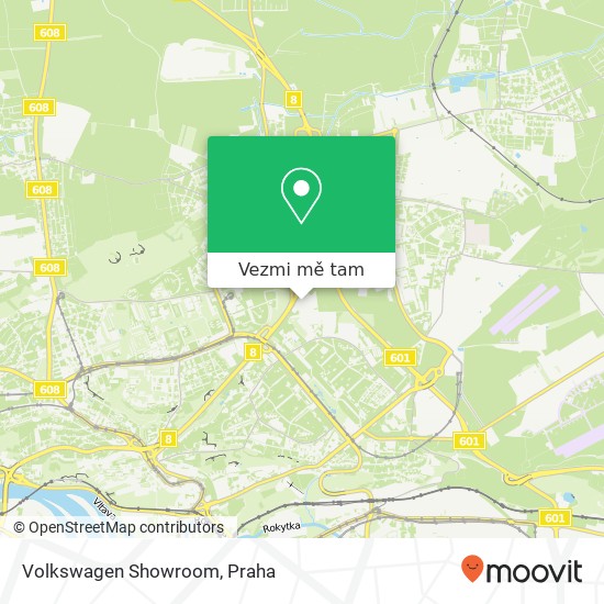 Volkswagen Showroom mapa