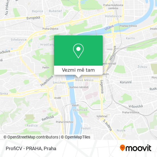 ProfiCV - PRAHA mapa