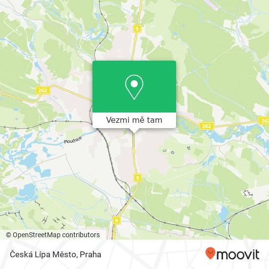 Česká Lípa Město mapa