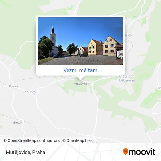 Mutějovice mapa