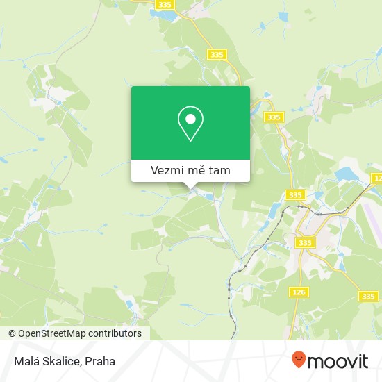 Malá Skalice mapa