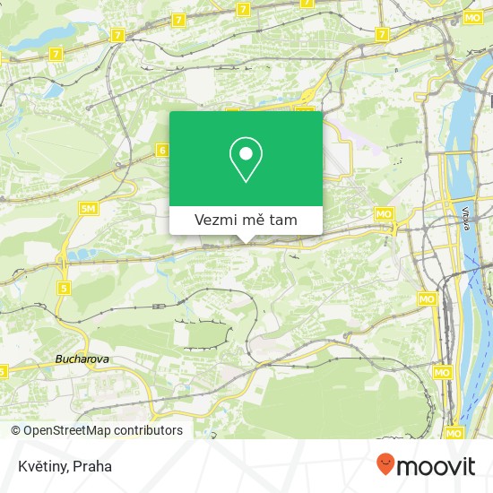 Květiny mapa