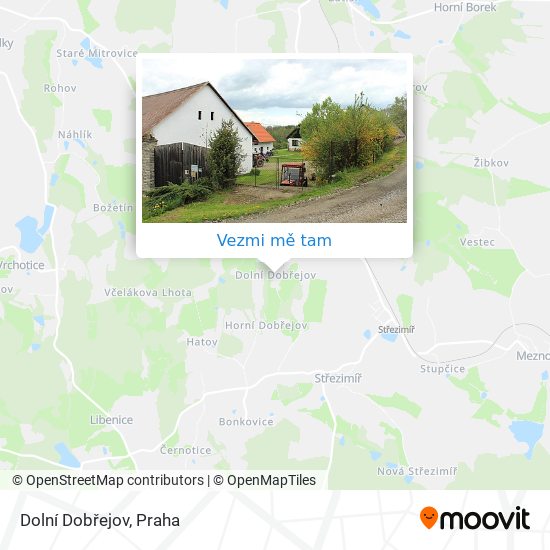 Dolní Dobřejov mapa