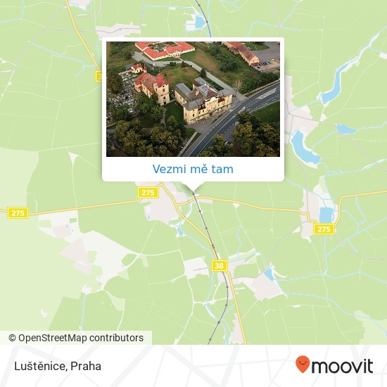 Luštěnice mapa