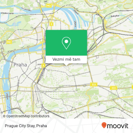 Prague City Stay mapa