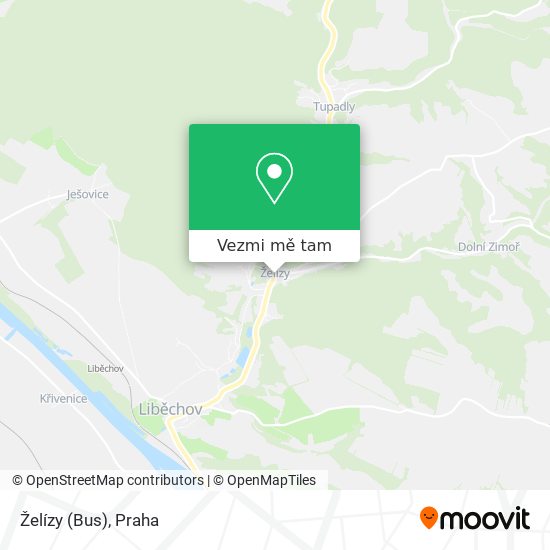 Želízy (Bus) mapa