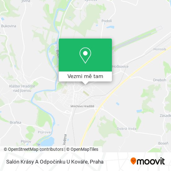 Salón Krásy A Odpočinku U Kováře mapa