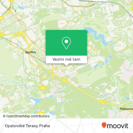 Opatovské Terasy mapa