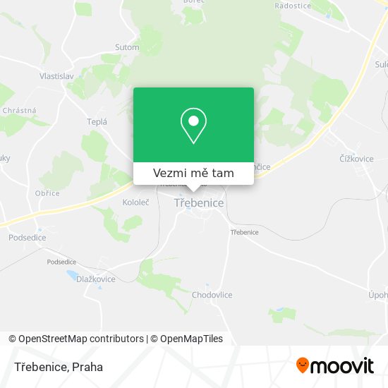 Třebenice mapa