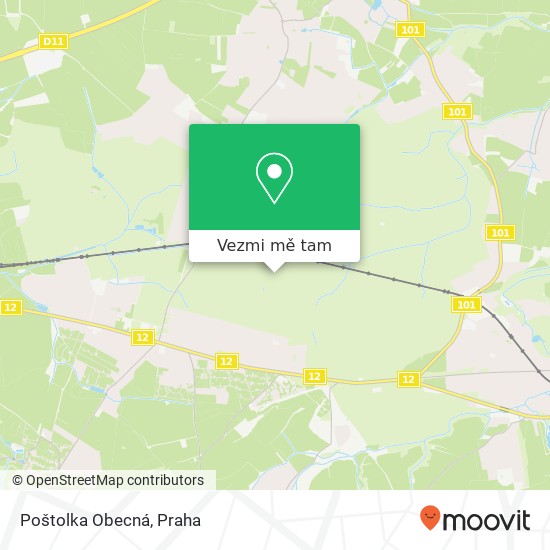 Poštolka Obecná mapa