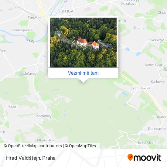 Hrad Valdštejn mapa