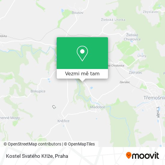 Kostel Svatého Kříže mapa