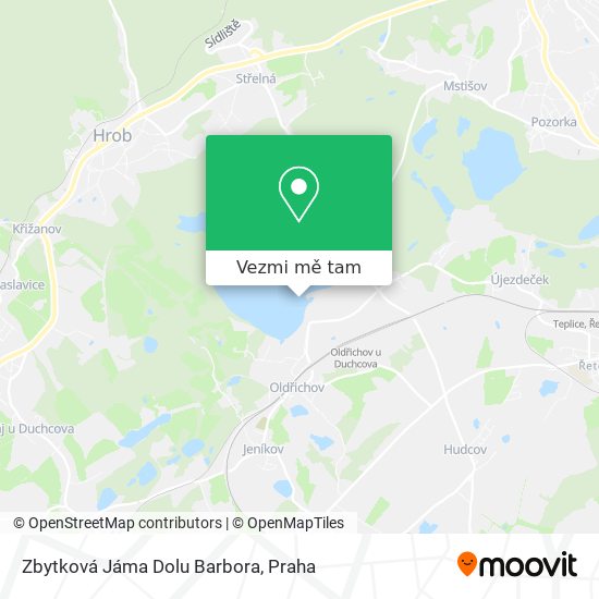 Zbytková Jáma Dolu Barbora mapa