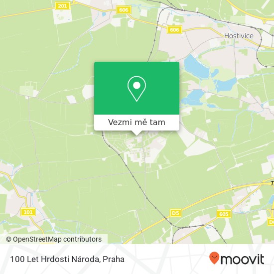 100 Let Hrdosti Národa mapa