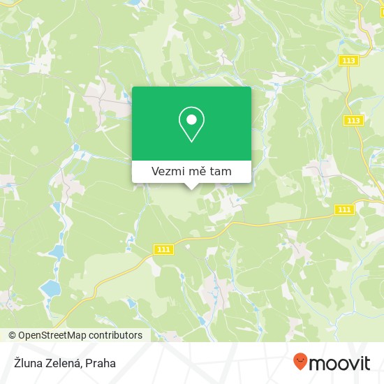 Žluna Zelená mapa