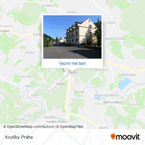 Kozlíky mapa