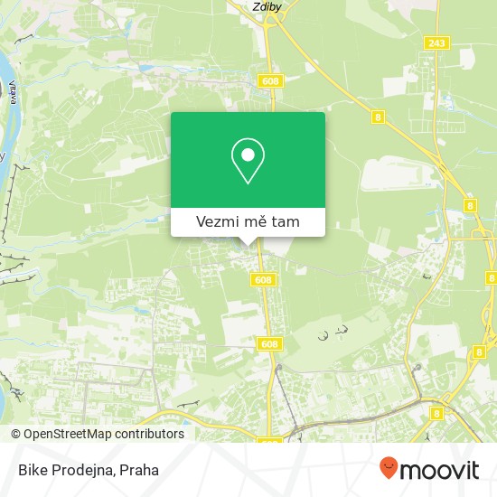 Bike Prodejna mapa