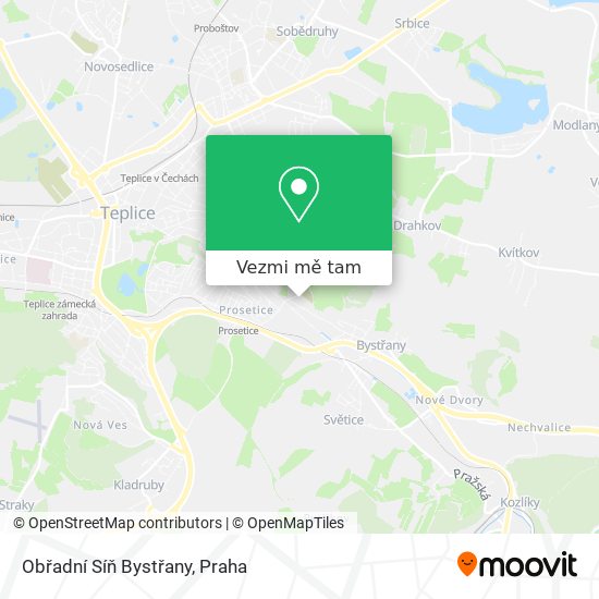 Obřadní Síň Bystřany mapa