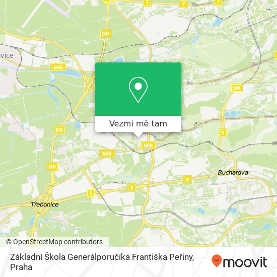 Základní Škola Generálporučíka Františka Peřiny mapa