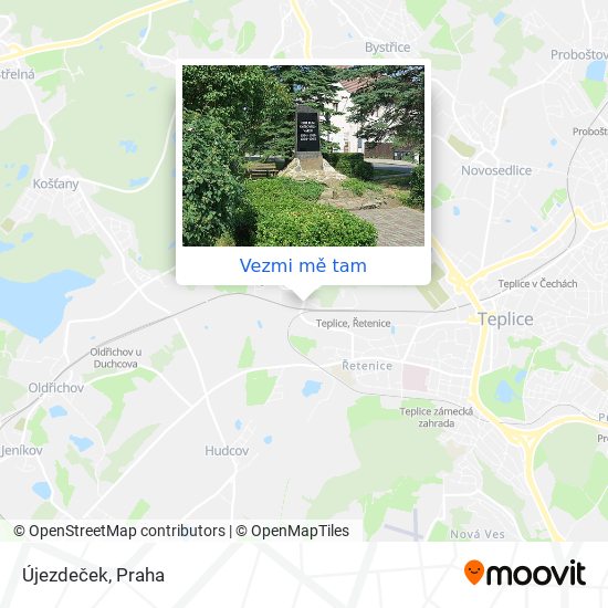 Újezdeček mapa