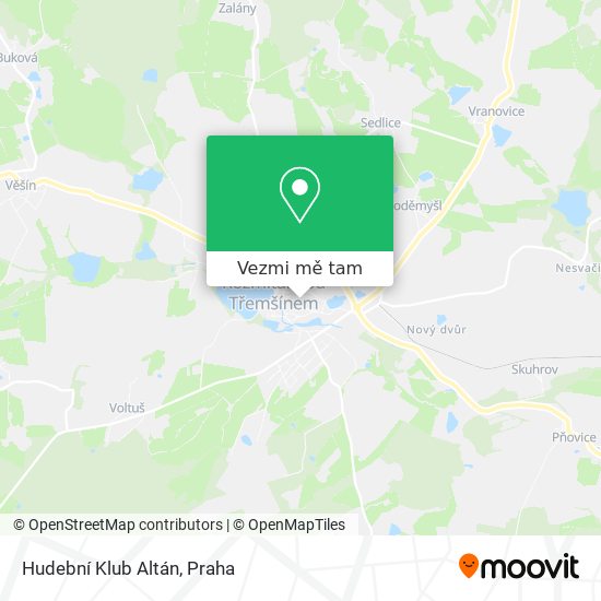 Hudební Klub Altán mapa
