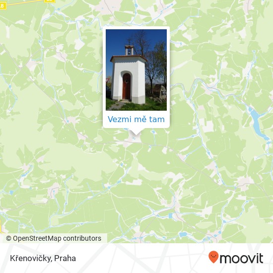 Křenovičky mapa