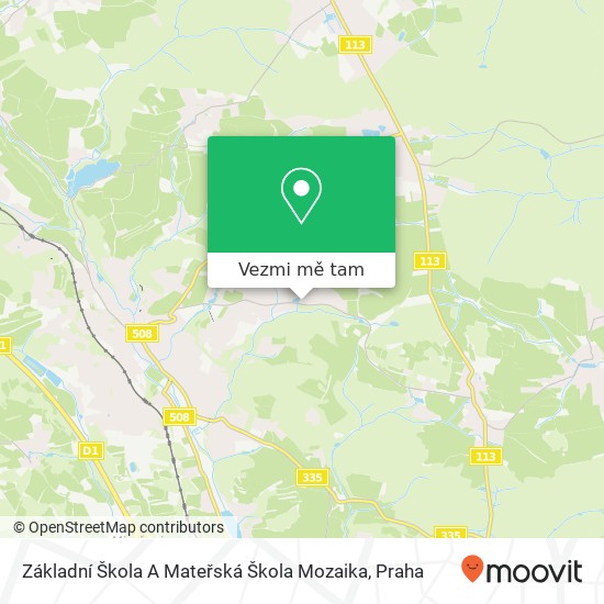 Základní Škola A Mateřská Škola Mozaika mapa