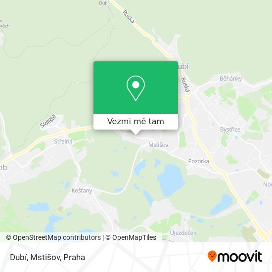 Dubí, Mstišov mapa