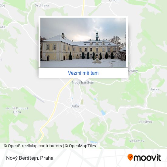 Nový Berštejn mapa
