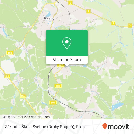 Základní Škola Světice (Druhý Stupeň) mapa