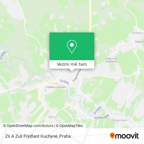 Zš A Zuš Frýdlant Kuchyně mapa