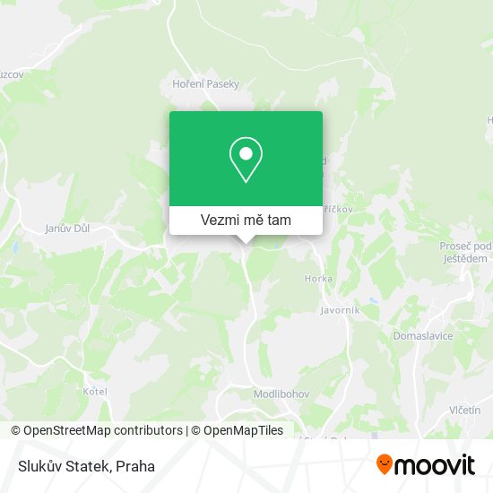 Slukův Statek mapa