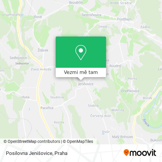 Posilovna Jenišovice mapa