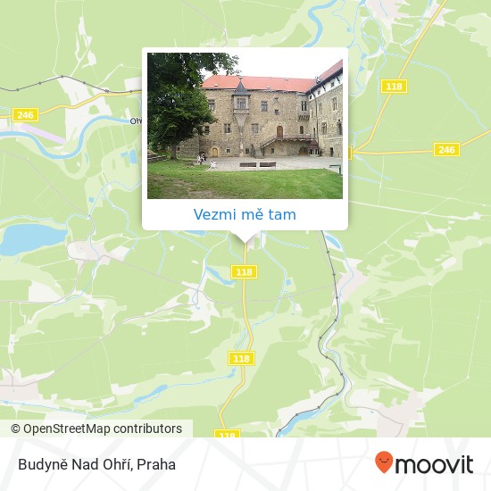 Budyně Nad Ohří mapa