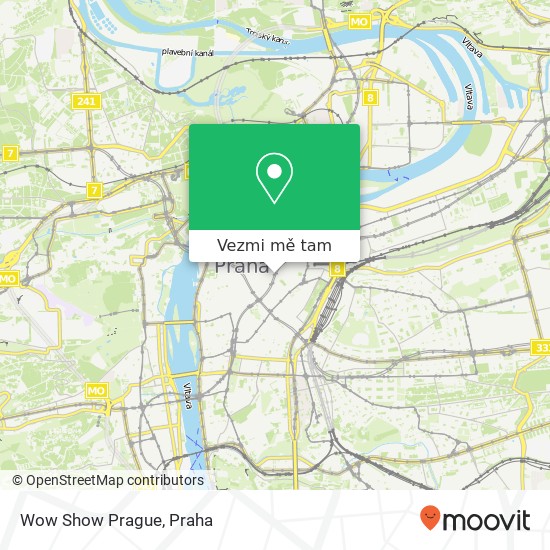 Wow Show Prague mapa