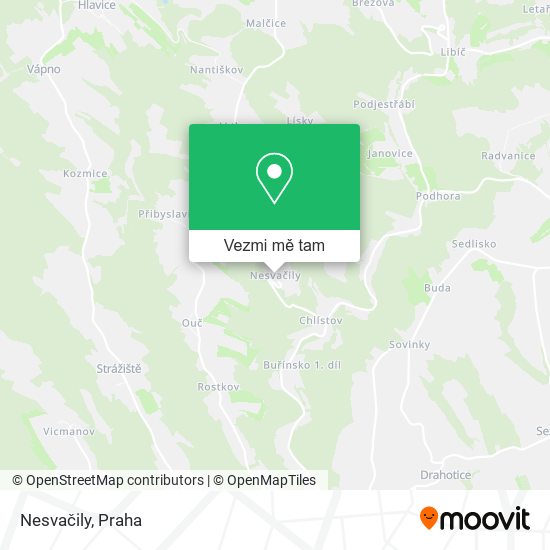 Nesvačily mapa