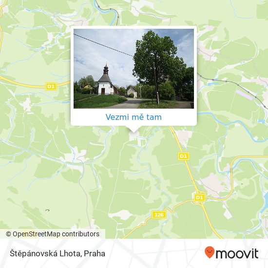 Štěpánovská Lhota mapa