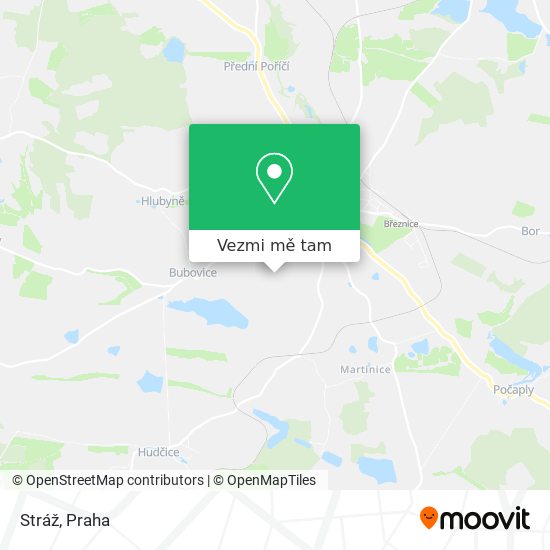 Stráž mapa