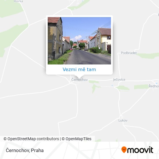 Černochov mapa