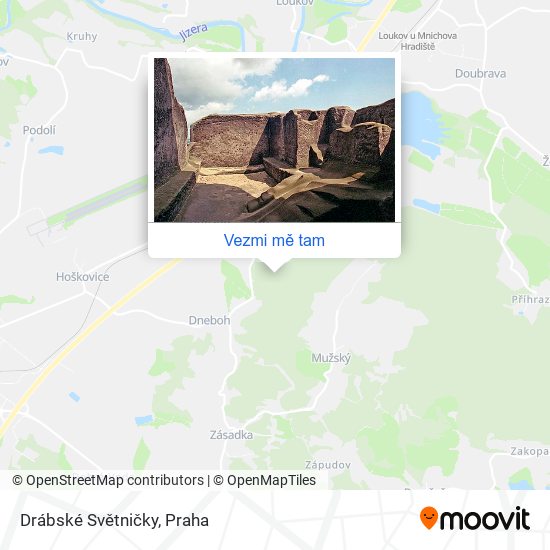 Drábské Světničky mapa