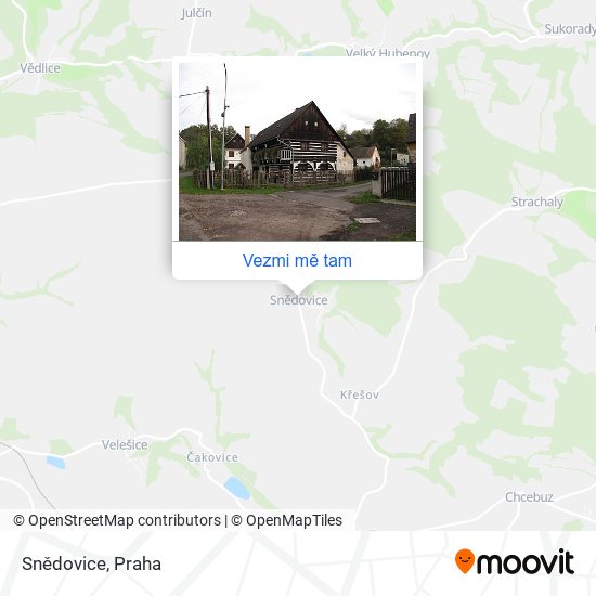 Snědovice mapa
