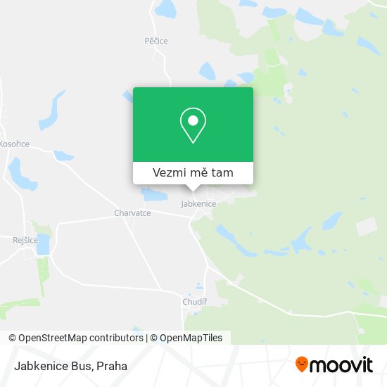 Jabkenice Bus mapa