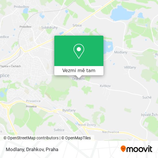 Modlany, Drahkov mapa