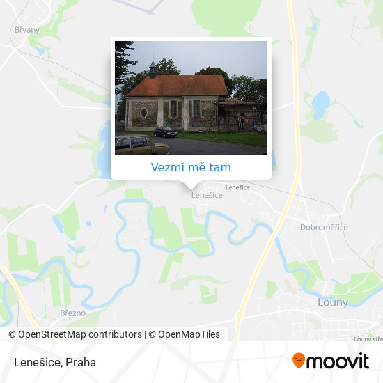 Lenešice mapa