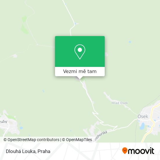 Dlouhá Louka mapa