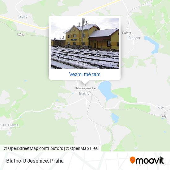 Blatno U Jesenice mapa