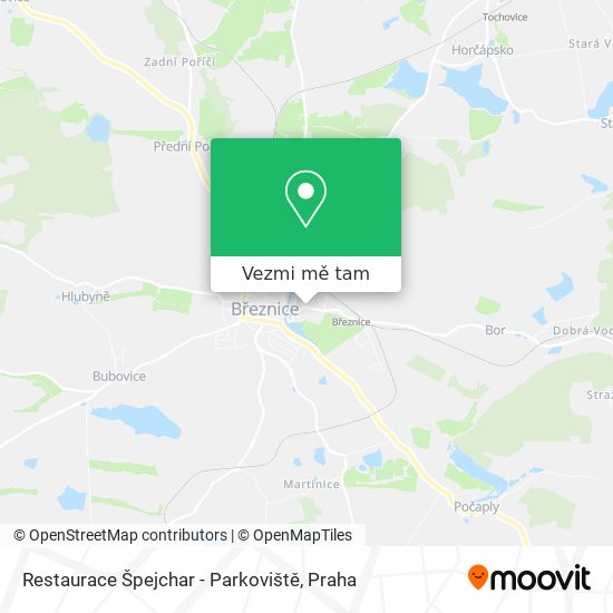 Restaurace Špejchar - Parkoviště mapa