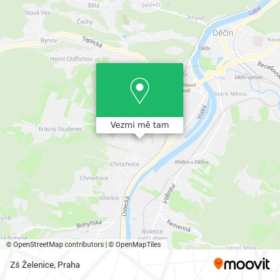 Zš Želenice mapa