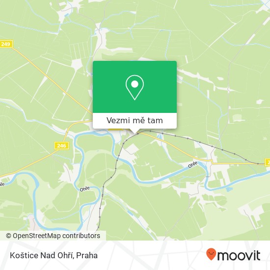 Koštice Nad Ohří mapa